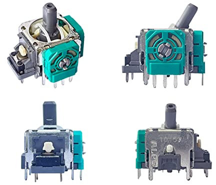 ElecGear 4x Replacement Joystick (EL3 ALPS) compatible with Nintendo Switch Pro and PS3 Wireless Controller, Analog Stick Controller Sensor Assembly Thumbstick Module