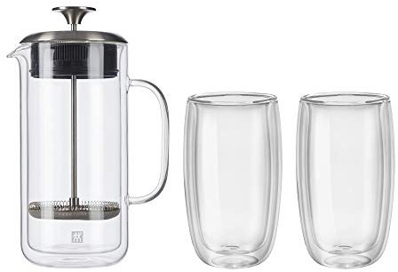ZWILLING Sorrento Double Wall French Press and Latte Glass