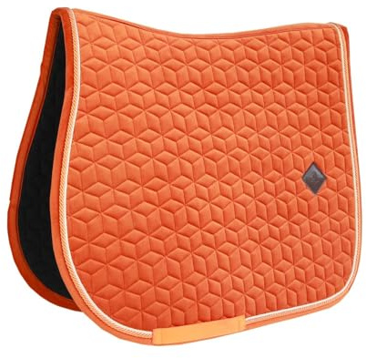 Kentucky Horsewear Velvet Saddle Cloth, Size:SR, Color:Orange