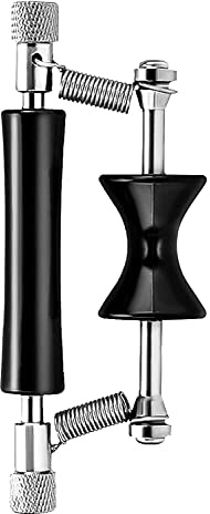 Tiardey Rolling Capo - Einstellbarer Gitarrenkapo für E-Gitarre, Akustikgitarre, Ukulele, Mandoline, Banjo - Schwarz, Gummi und Edelstahl