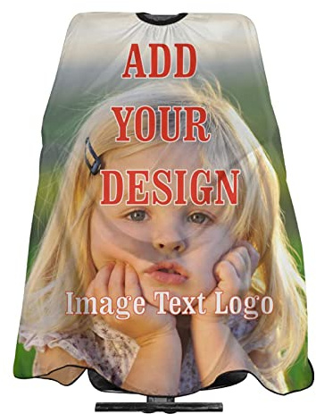 Custom Barber Cape Personalized Hair Cutting Capes with Adjustable Neckline Hairdresser Cape for Home Salon Barbershop