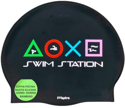 IMSPIRA Gorro Natacion Hombre Silicona Gorro Piscina Nino Consola Videojuegos Divertido Adulto Mujer Original Entrenamiento intensivo Waterpolo aquagym Aguas Abiertas Triatlon