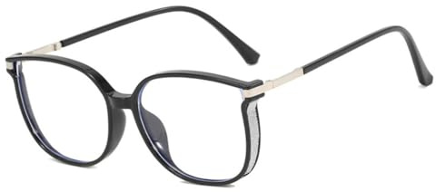JRLLFD Retro Oval Damen Brillengestell Herren Brillen, 3, Einheitsgröße