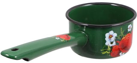 LALADEFIEE Mestolo Per Innaffiare Smaltato Manico Paletta Per Giardino E Cucina Materiale Resistente E Facile Da Pulire Per Acqua E Bucato
