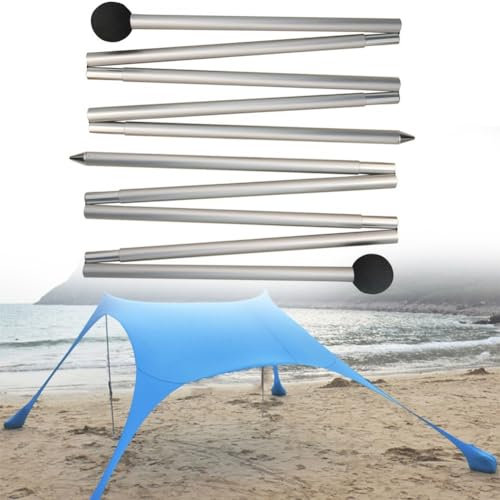 Aluminium-Stange, verstellbare Aluminium-Zeltstange, für Pavillon, Rucksackreisen, Camping, Plane, Markise, Schaumstoff-Kugeloberseite, 1,8 m/2 m Länge (1,8 m)