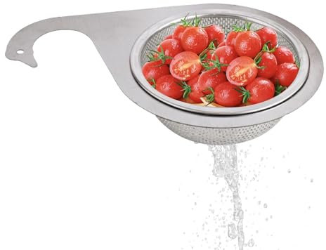 Multi-Functional Drain Basket, Spülbecken Sieb, Filterkorb Zum Aufhängen Am Wasserhahn, Abflusskorb Für Küchenspülen, Schwanen-Abflussgitter, Multifunktionaler Abflusskorb Für Und Gemüse