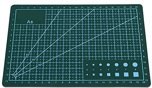 Tbest Schneidematten, A5, Langlebig, PVC, Schneidematte, Schneideunterlage, Selbstheilendes, Handgefertigtes DIY-Werkzeug, Rosa (GREEN)