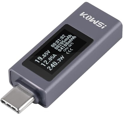 AITRIP 1PCS 360W USB C Tester Messgerät Typ-C Multimeter Digital, 4-30V 0-12A PD Voltmeter Power Meter Kapazität Spannungsprüfer Strommessgerät, USB Power Meter Leistungskapazität Detektor