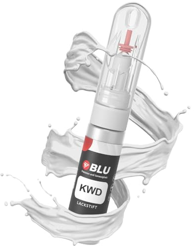 BLU Lackstift Auto kompatibel für Citroen KWD Weiss LIPIZAN | Auto Lack Reparatur 2in1 Ausbesserungslack Pinsel + Nadel