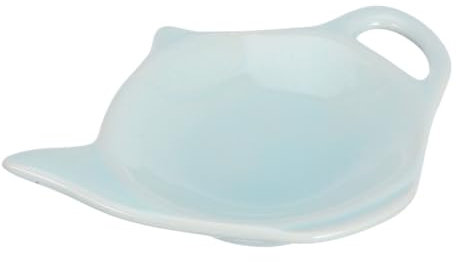 OKUMEYR platillo de bolsita de té de cerámica bolsitas de té para el Desayuno Bandeja combinada Taza de cerámica Soporte de Plato de a de de Plato de condimento