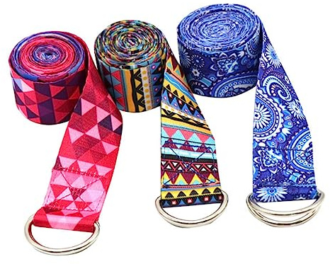 FOYTOKI Lot de 2 Bandes de Résistance Élastiques pour Yoga Sangles de Tension Antidérapantes Équipement de Fitness Portable pour Entraînement et Étirement des Hanches