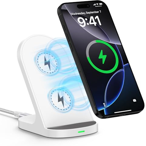 Chargeur sans Fil 15W pour Google 10,Charger de Station Inductive Rapide | pour Google Pixel 9/8/7/6,Samsung Galaxy S26/S25 Ultra/S25/S24/S23/S22,iPhone 17 Pro Max/16/15,Chargeur de pour Smartphones