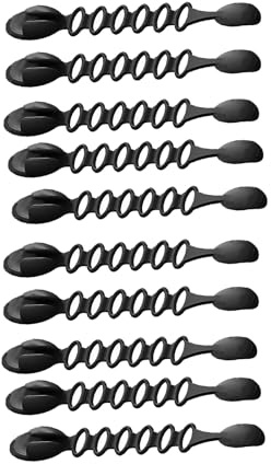 10pcs Cable Ties Christmas Garlands Holder for Stockings Silicone Adhesive Straps Stairways Banister Decoration Christmas Garland Ties