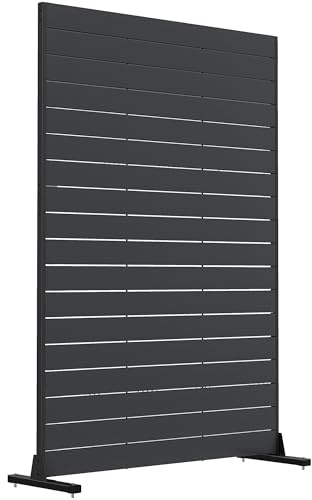 Outsunny Écran de Confidentialité Extérieur Autoportant 120 x 174 cm Noir