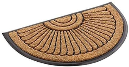 KEMPF Coco Fiber Half Round In-Laid Doormat 24 X 39 Inch