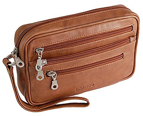 GoBago Moderne Leder Herren Handgelenktasche Herren Tasche