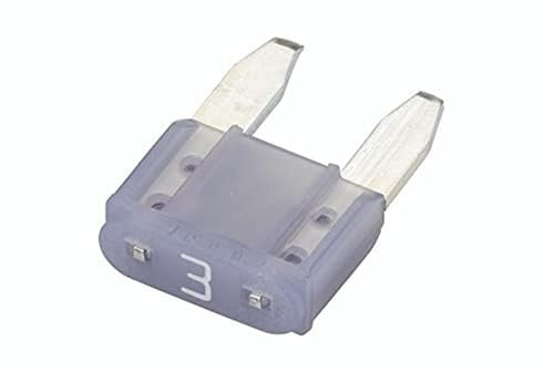 Hella Fusible - Fusible mini con conector plano - 3A - lila - Cant.: 5 - 8JS 728 596-881, 3A (morado)