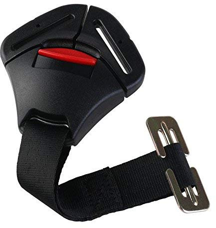 ISKIP Boucle de sécurité pour siège de voiture, boucle de verrouillage fixe avec clip pour ceinture de sécurité, harnais pour bébés, tout-petits et enfants