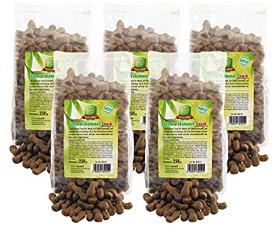 Greenhound Hundefutter mit Schwarzkümmelöl und spezieller Kräutermischung 3 x 250g für den Jundhund, adulten und Seniorhund - 5 x 250g
