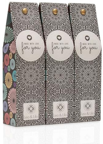 Leo & Lilo Hand- und Bodylotion mit Bio Aloe Vera - 3er-Set (3 x 50 ml) - Pflegt und verwöhnt Hände und Körper Liebevolles Geschenkset For You - Einzeln verpackt