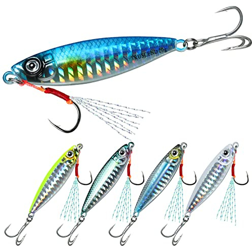 TRUSCEND Leurres Articulés Pêche aux Leurres Poissons Nageurs Swimbait Spinnerbait avec Hameçons Crankbaits Buzzbait Jigs Spinner Appâts Kit de Pêche Leurre Peche Carnassier pour l'eau salée et l'eau