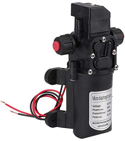 Telituny Bomba autocebante - DC 12V 60W Bomba de agua de alta presión 116Psi Caravana autocebante Barco para acampar para rociadores de jardín, ducha, grifos de agua en el bote, casa rodante