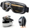 Tyafzzn Motorradbrille, Motorradbrille Winddicht, Schutzbrille Motocross, Motorradbrille Herren, Motorradbrille Retro, Crossbrille für ATV Bike, Fahrräder und Motorräder