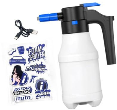 MagiDeal Pulvérisateur de Mousse électrique sous Pression, 1,5 l, Professionnel, Portable, pour Lavage de Voiture, mousseur portatif pour Le Nettoyage des