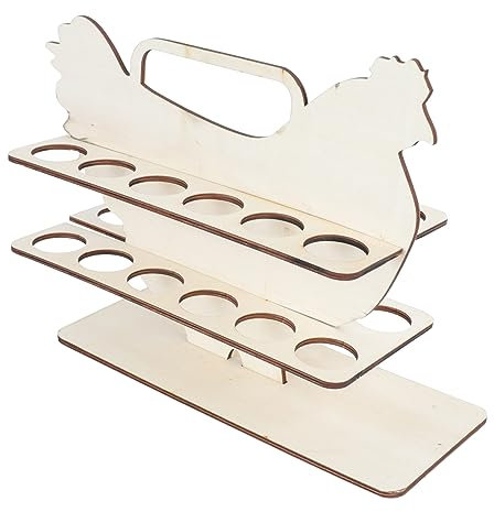Garneck 1 Contenedor Organizador de Madera con Forma de Pollo para Almacenamiento en La Cocina