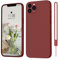 ORDA for iPhone 11 Pro Case Silicone for iPhone 11 Pro 5.8 Soft Gel Rubber Cover Ultra Slim Case Anti-Scratch Compatible with 11 Pro Wine Red