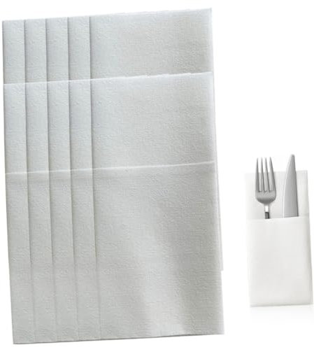 OKUMEYR 50pièces Serviettes Emballage Papier De Serviettes Pour Table Décoration Intérieure Pratique Pour Voyages Et Pique
