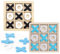 2 Pcs Wooden Board Game Set: Ludo, Noughts and Crosses, Snakes and Ladders, XO Chess - Classic Family Games for Adults and Kids