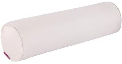 MSNCS Cuscino Cilindrico Cervicale, Morbido Cuscini Collo/lombare, Cervicale Rotolo Cilindro Cuscino Di Sostegno Supporto Rimovibile per Divano e Letto, dormire,Gambe, Schiena e yoga(Beige,20x80cm)