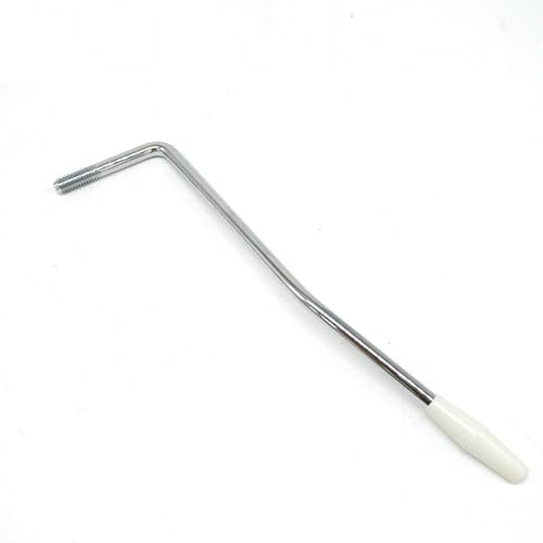 DIAO79NI 5mm Thread Tremolo Arm Whammy Bar for Stratocaster Electric Guitar Tremolo System, Chrome/White