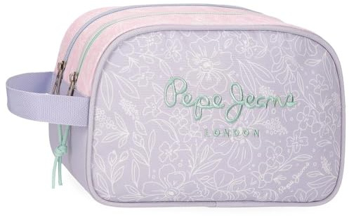 Pepe Jeans Renata Nececer Adattabile Viola 26 x 16 x 10 cm Poliestere by Joumma Bags, Viola, Taglia unica, Necessità adattabile