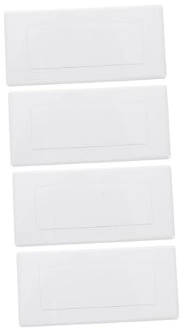 Veemoon 4 Pezzi Di Copertura Per Scatola Elettrica in Plastica Coperture Per Prese Elettriche Di Media Grandezza Facile Installazione e Utilizzo Versatile