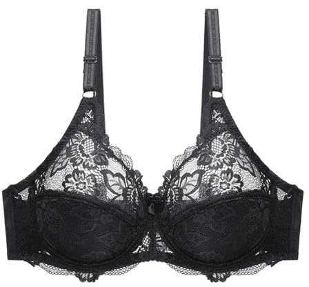 Milchauffang Coquille d'allaitement Sexy Mince Respirant Push Up en Dentelle Allaitement, Noir , 105C
