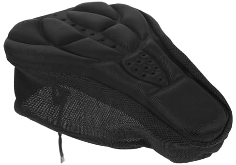 SOPOTUTU Fahrradsattelbezug Dickes Silikon mit Schwamm Gepolstert Universalgröße Ergonomisch Atmungsaktiv für Mountainbike und Trekkingrad Schwarz Zufällige Farbe