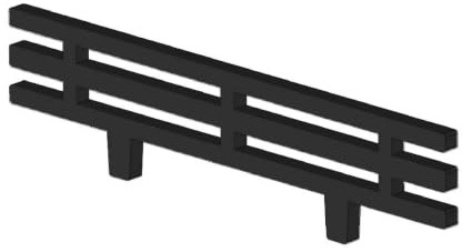 Kaminrost/Stehrost 325 x 80 x 10 mm passend für Contura ** Kaminöfen inkl. Modellübersicht - Ascherost Kamin aus massivem Stahl - Feuerrost feuerfest & hitzebeständig