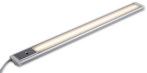 LICHT DISCOUNT LED Küchen Unterbauleuchte Lichtleiste Dimmbar warmweiß 650lm flach 60cm 10W Küchenbeleuchtung mit Sensor Unterschrankleuchte
