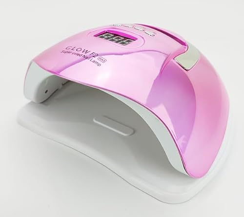UV/LED Lichthärtungslampen Metallic Design mit 220 Watt, Sensor, Timer Funktion und Low Heat Mode (Pink Metallic 220W)