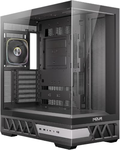 Noua Orizon MK100 Case PC Gaming ATX Mid Tower Vetro Temperato ARGB Nero