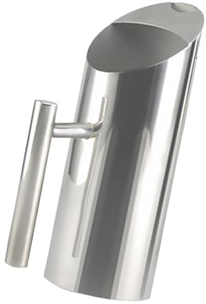 BEALIFE Jarra de agua de acero inoxidable con protector hielo. Jarra para agua helada y otras bebidas heladas, muy duradera. Recipiente acero inoxidable con protector hielo para evitar derrames.