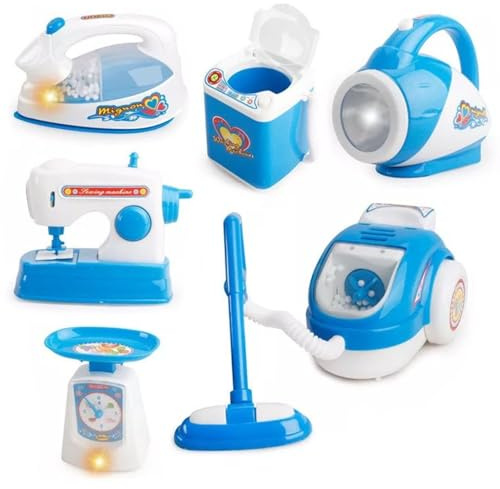 Fcnjsao Interaktive Spielzeugküchengeräte Für Kinder 6-teiliges Set Mit Elektromixern Herd Reiskocher Für Mädchen Und Jungen Spielzeugküchenset