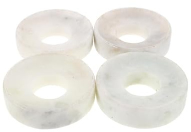 HONITANO Set 4 Pezzi Cuscinetti Base per Moxibustione in Pietra Resistente al Calore, Tappetino Termoisolante Antiscivolo per Agopuntura e Terapia Termale, Accessori per Uso