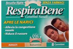GSK RESPIRABENE BALSAMICO CEROTTINI NASALI: breath right, TARI, Stati influenzali, naso, gola e orecchie, Cerottino nasale, 1 unità, small