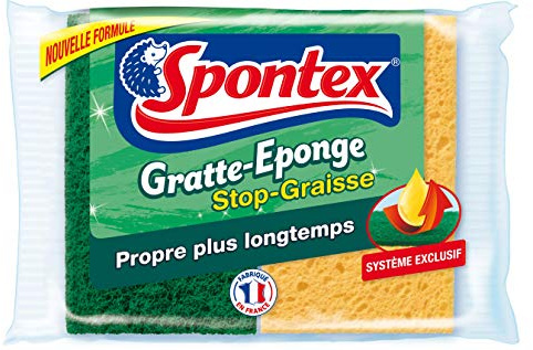 Spontex Scheuerschwamm mit Bimsstein, entfettend, 3 x 2 Stück