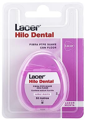 Lacer - Hilo dental extra suave con flúor y triclosán
