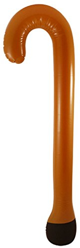 Henbrandt Inflatable Walking Stick 90cm Blow Up Walking Stick Joke Gift Birthday Retirement Old Age Pensioner Novelty Photo Booth Props Fancy Dress Accessory Party Decorations