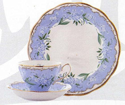 Royal Albert Tazza da The con PIATTINO + Piatto 21 CM Forget Me Not